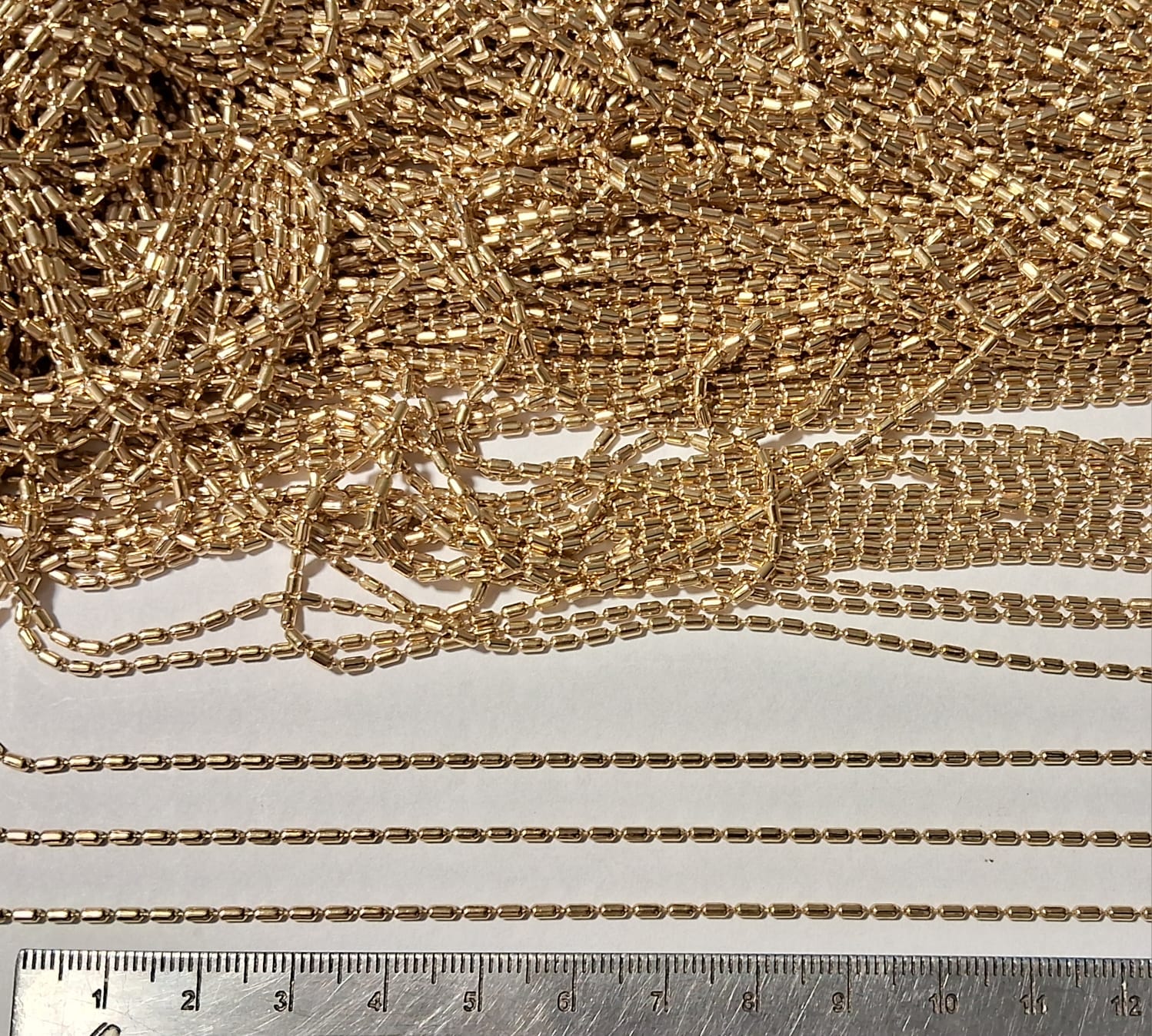 Corrente de Bolinha de 1,5mm em Latão — foto 3