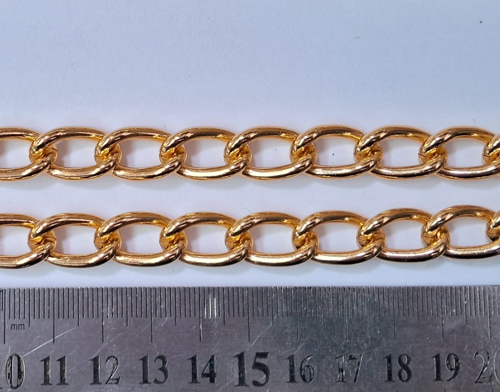 Corrente de Alumínio Anodizado Ouro — foto 3